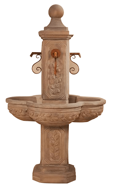 Limone Courtyard Outdoor Cast Stone Garden Fountain For Spouts Fountain Tuscan